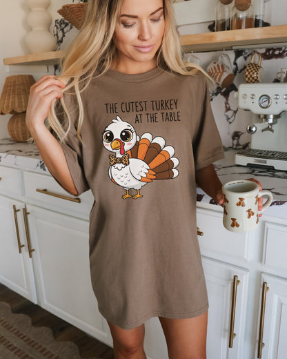 The Cutest Turkey at the Table Graphic Tee
