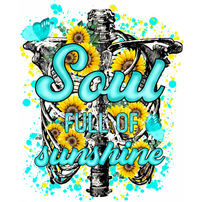 Soul Full of Sunshine Skeleton Art Print
