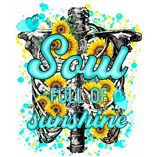 Soul Full of Sunshine Skeleton Art Print