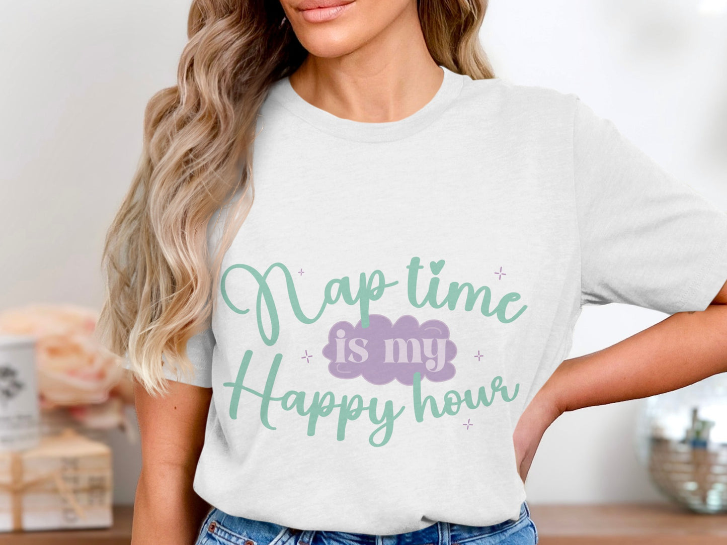Nap Time Is My Happy Hour Graphic T-Shirt