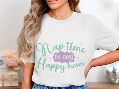 Nap Time Is My Happy Hour Graphic T-Shirt