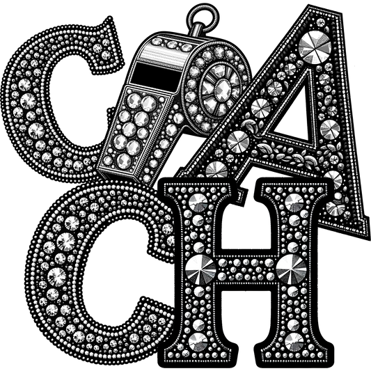 Rhinestone Studded Whistle Fashion Patch Embellishment