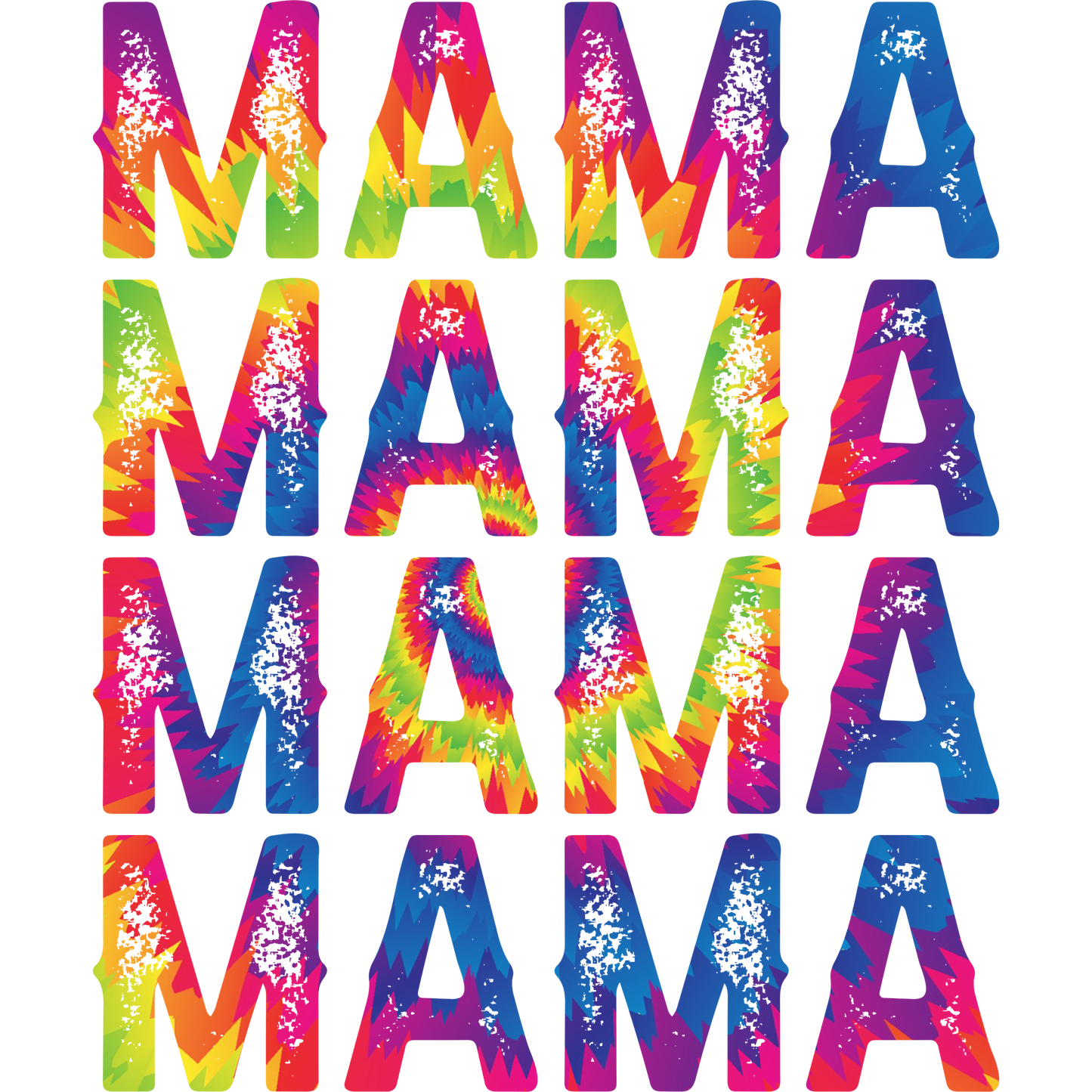 Colorful Abstract MAMA Graphic Design Art Print