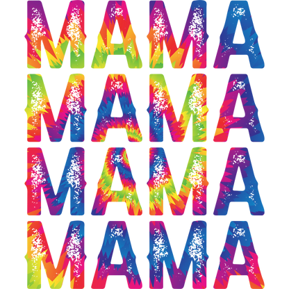 Colorful Abstract MAMA Graphic Design Art Print