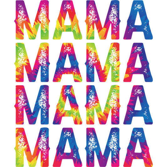 Colorful Abstract MAMA Graphic Design Art Print