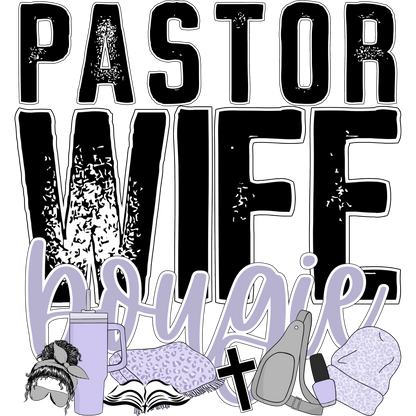 Pastor Wife Bougie Graphic Design Shirt