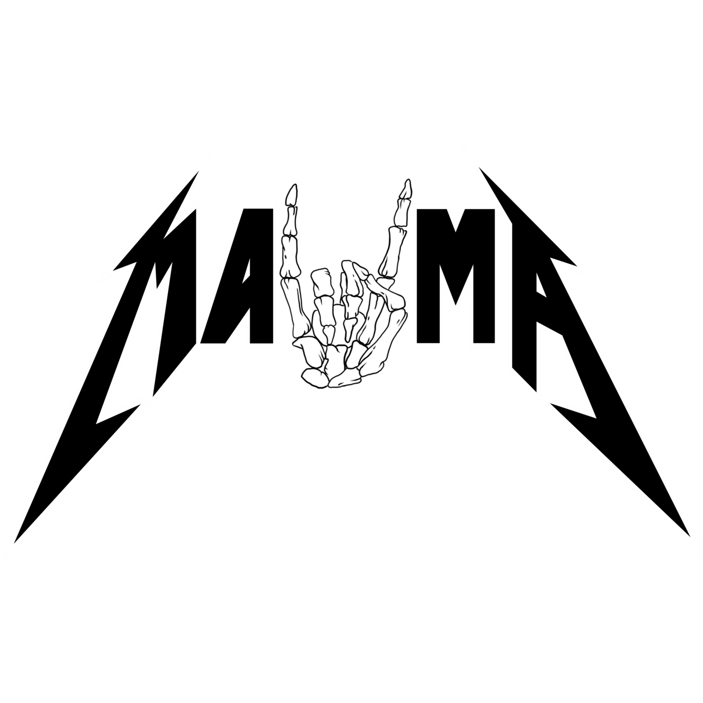 Edgy Metal Hand Gesture Graphic Rocker Tee