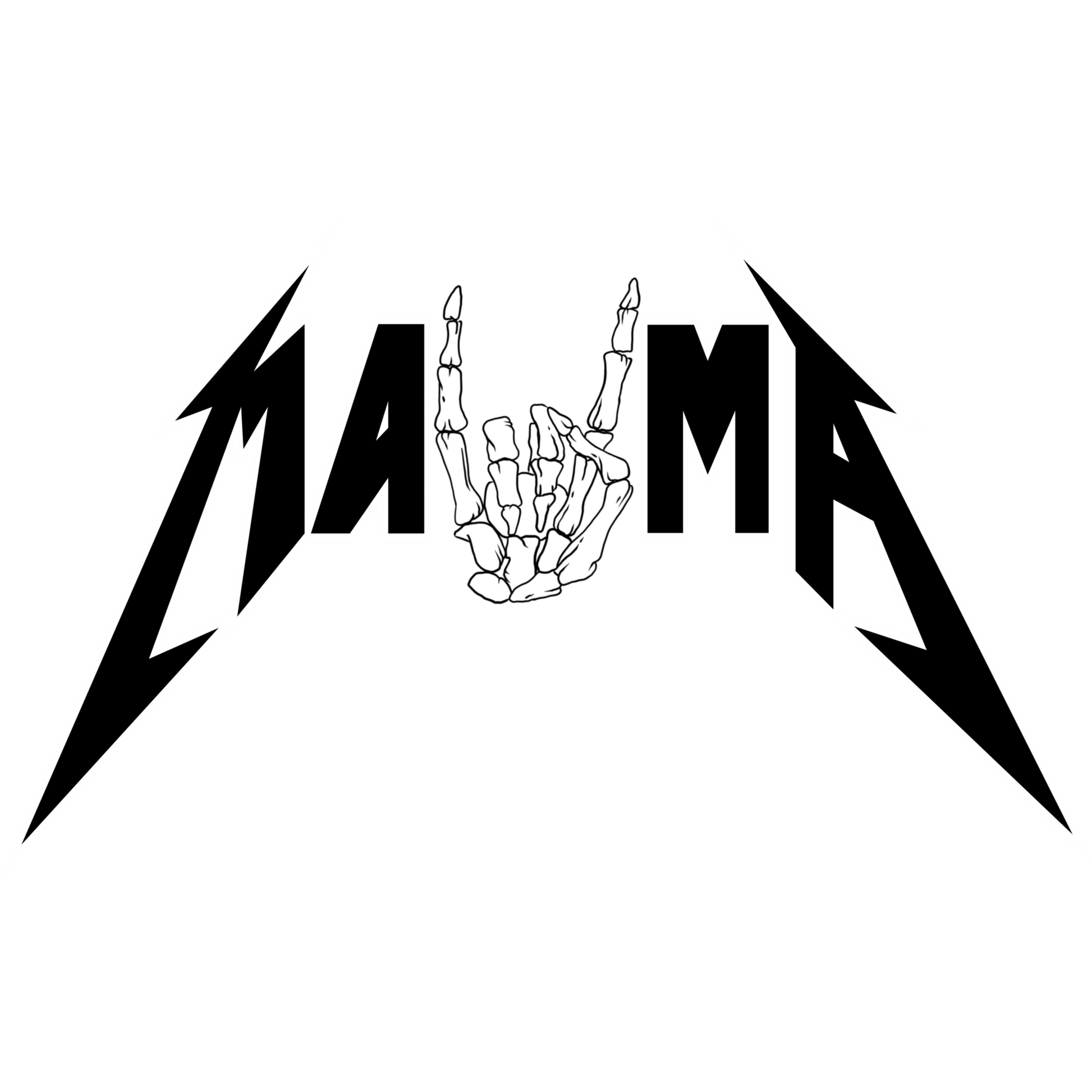 Edgy Metal Hand Gesture Graphic Rocker Tee