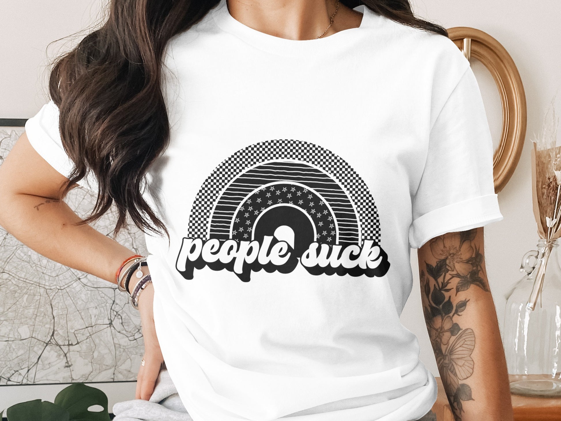 Rainbow People Suck Graphic T-Shirt