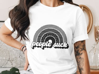 Rainbow People Suck Graphic T-Shirt