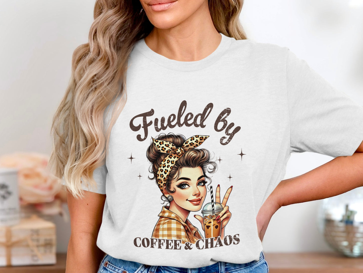Fueled by Coffee and Chaos Graphic Tee