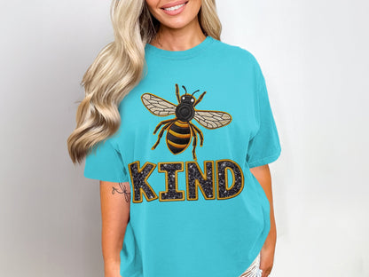 Bee Kind Graphic Teal T-Shirt Product