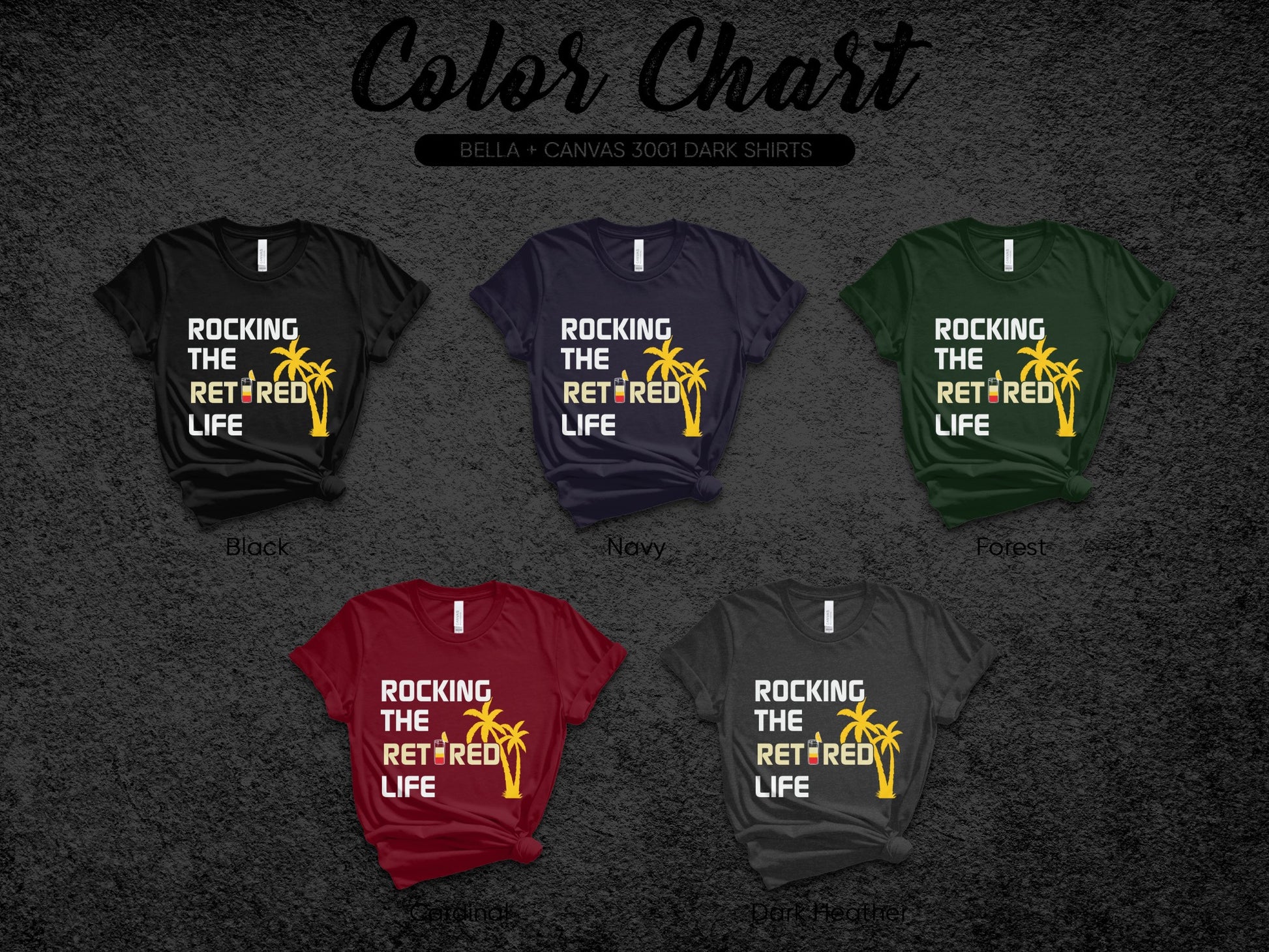 Rocking The Retired Life T-Shirt Fun Design
