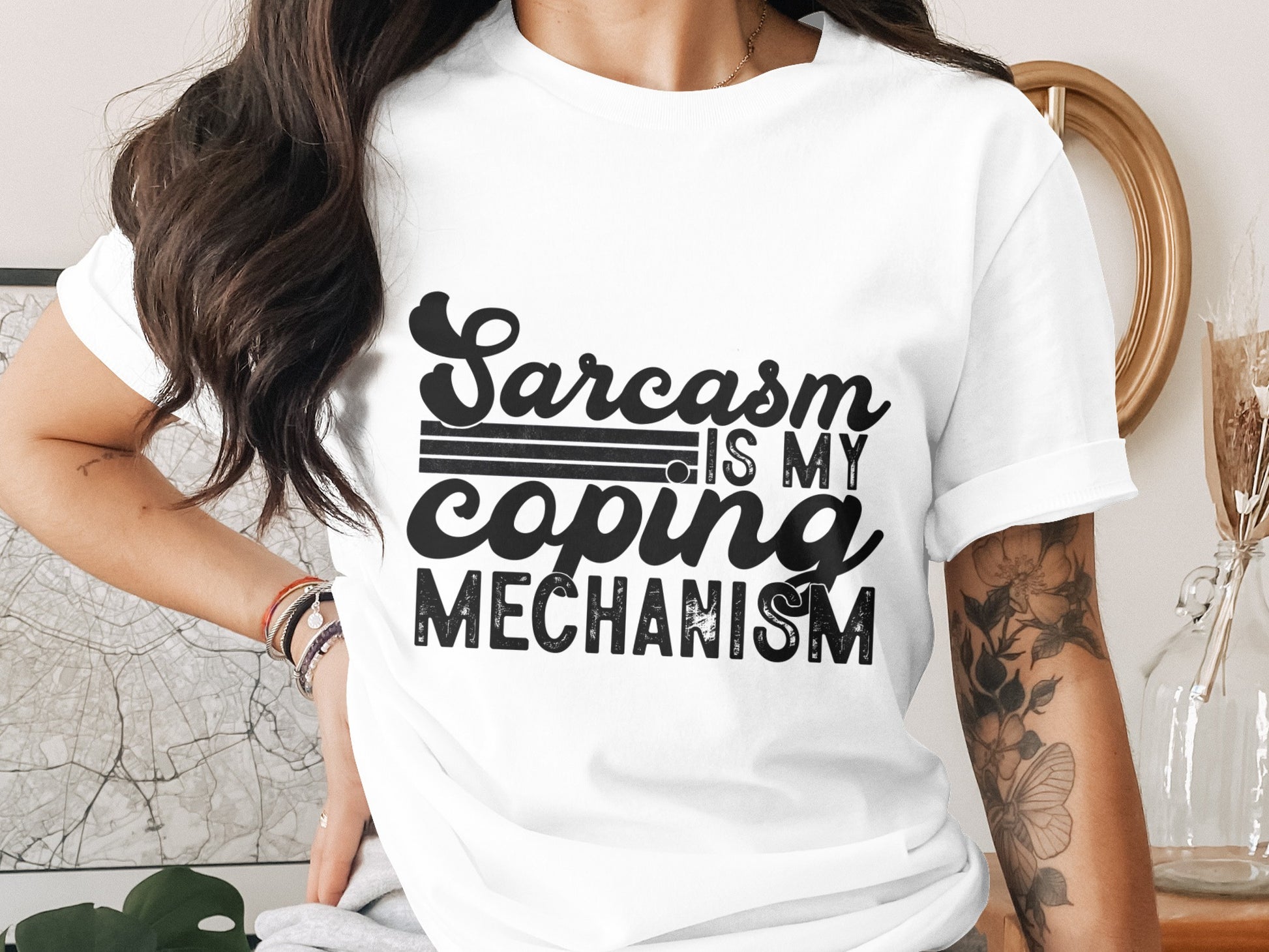Sarcasm Is My Coping Mechanism Graphic Tee