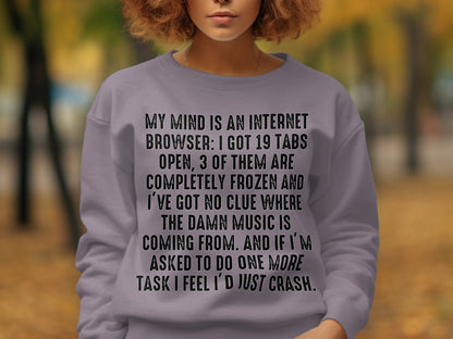 Funny Internet Browser Sweatshirt Perfect for Tech Lovers