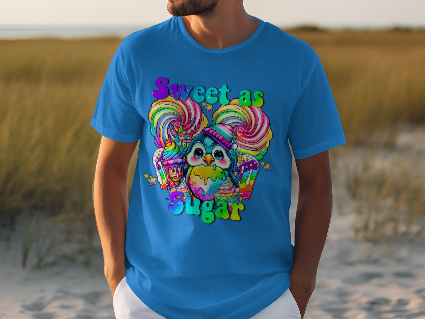 Sweet as Sugar Colorful Illustrated T-shirt