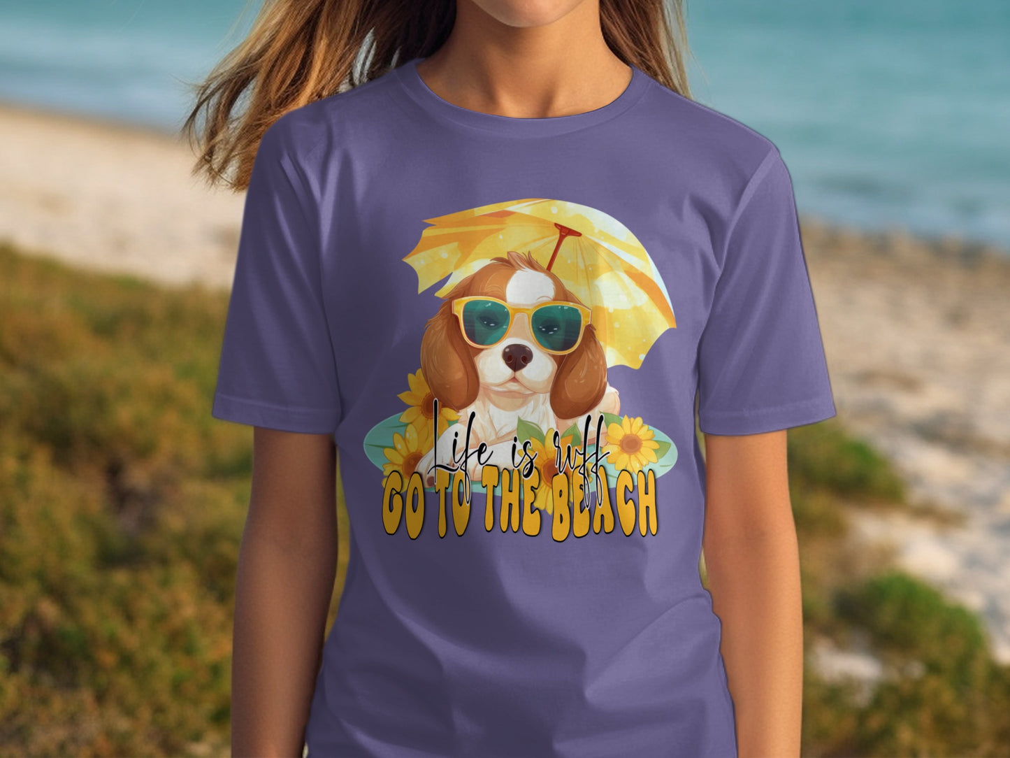 Life Is Cool Go To The Beach Graphic T-Shirt