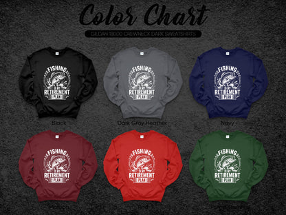 Fishing Retirement Plan Graphic Sweatshirt