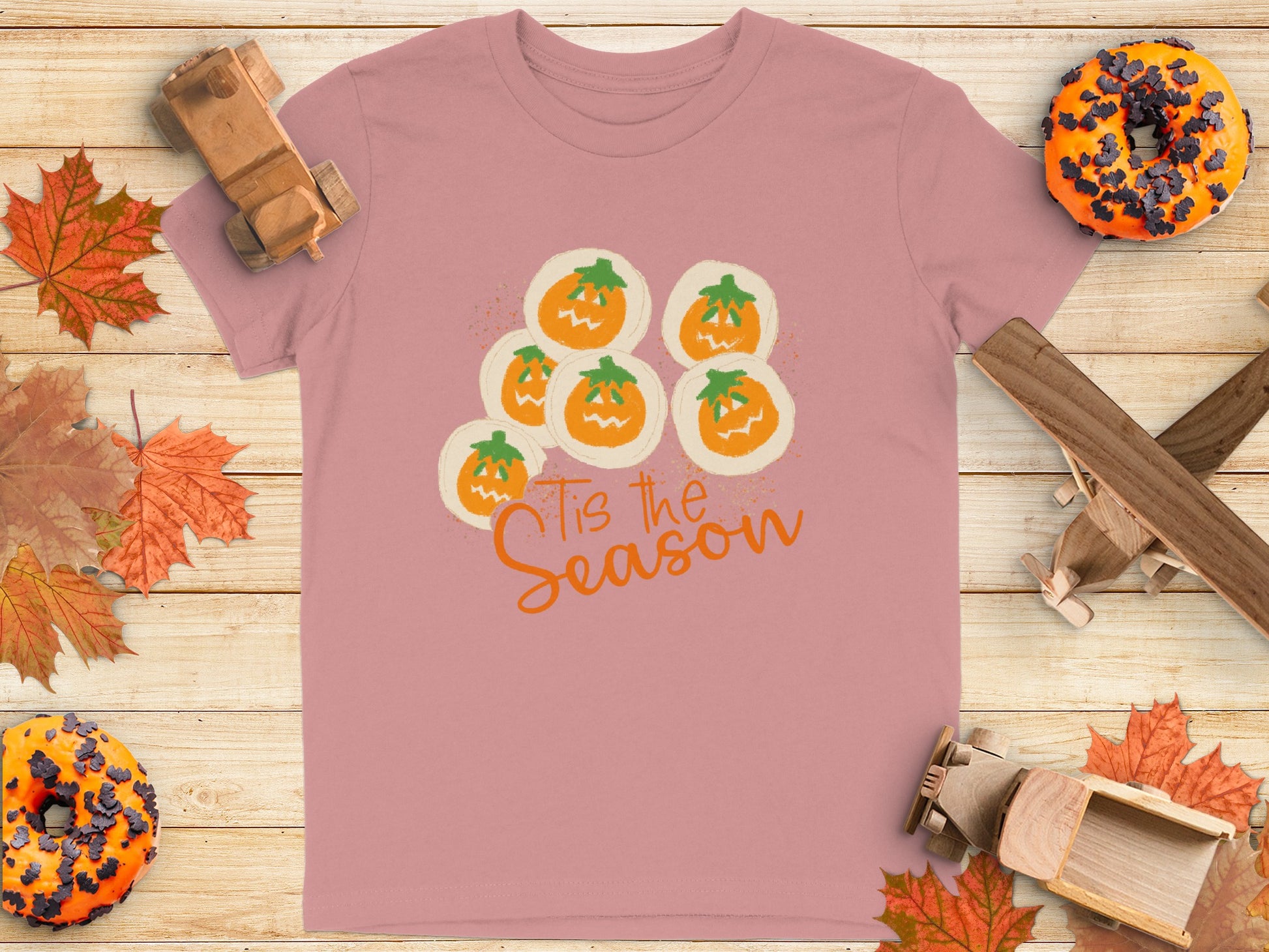Tis The Season Pumpkin Design T-Shirt Product