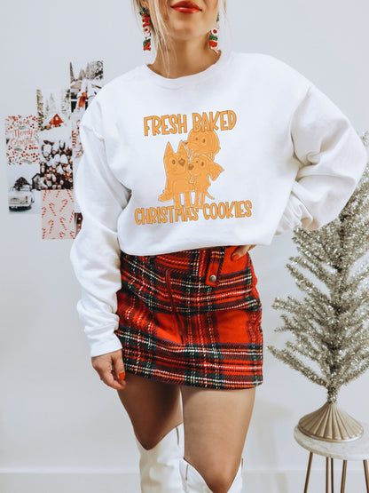 Fresh Baked Christmas Cookies Graphic Sweatshirt