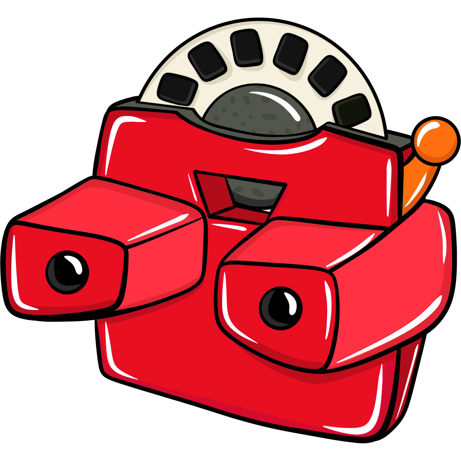 Classic Red Viewfinder Toy Camera for Kids