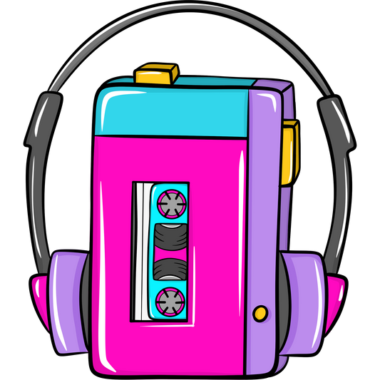 Retro Style Cassette Player with Headphones Product