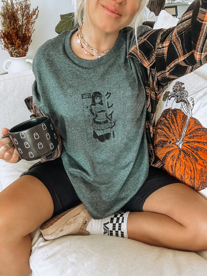 Cute Graphic Print Casual Oversized T-Shirt