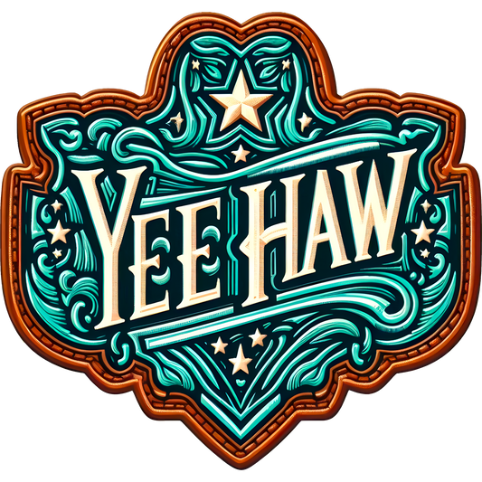 Decorative Yee Haw Western Style Plaque Ornament