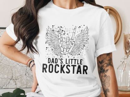 Dad's Little Rockstar Graphic Tee