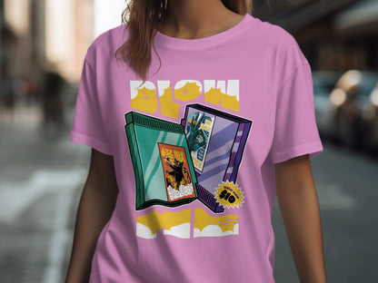 Boom Comics Design on Pink T-Shirt Product