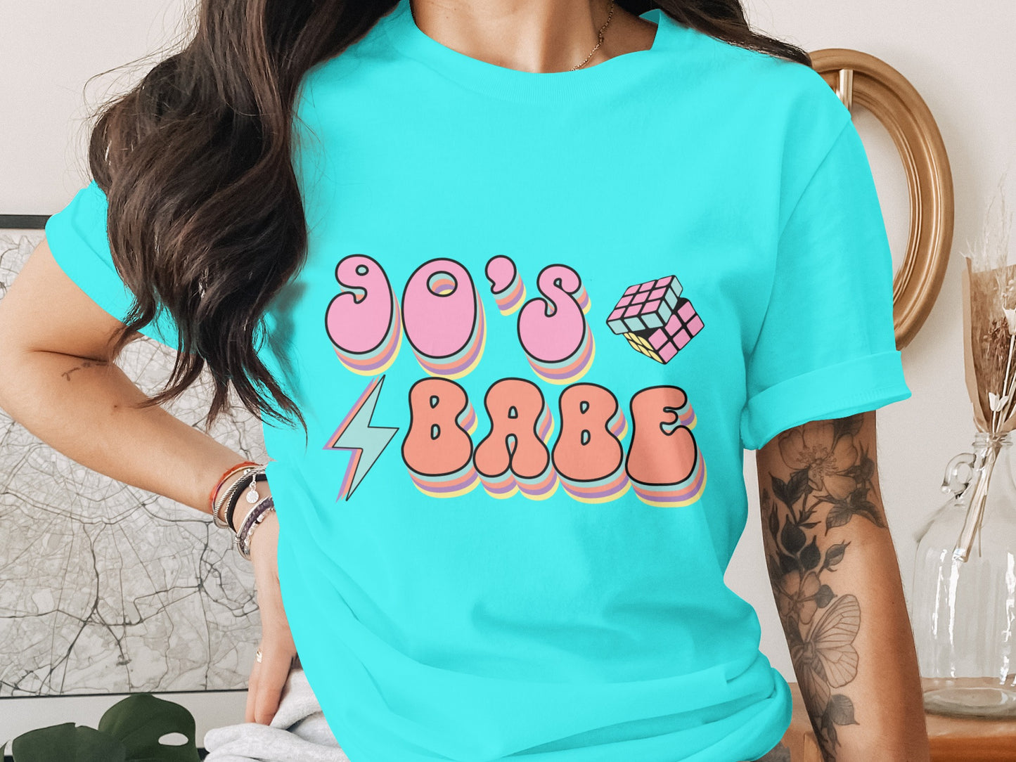 90's Babe Graphic Tee Retro Vibes 90s Inspired Shirt