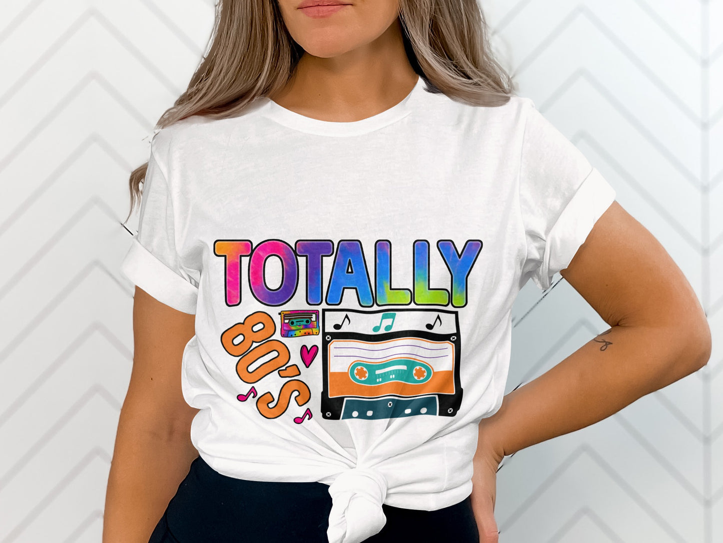 Vivid Totally 80s Graphic Design T-Shirt Product