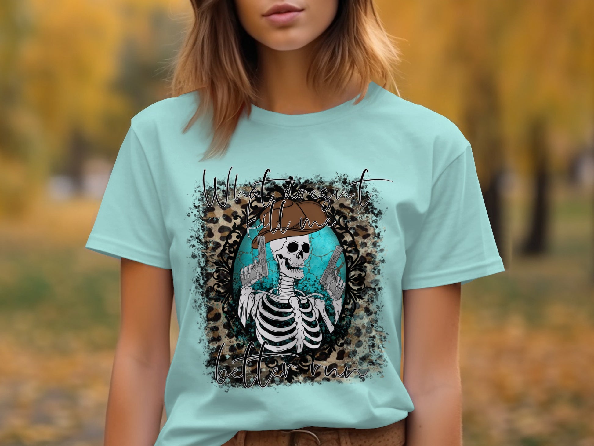 Halloween Skeleton Vintage Style T-Shirt Product