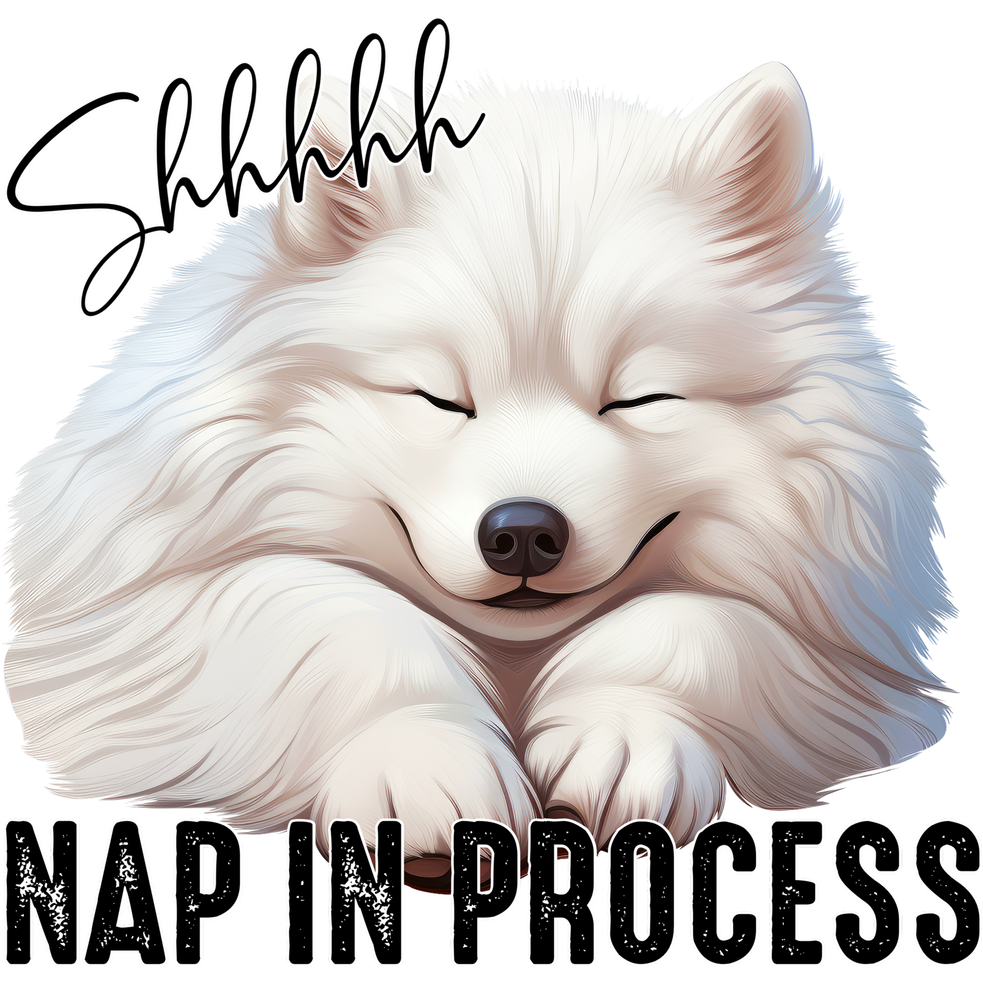Shhhhhh Nap In Process Adorable Sleeping Dog Sign