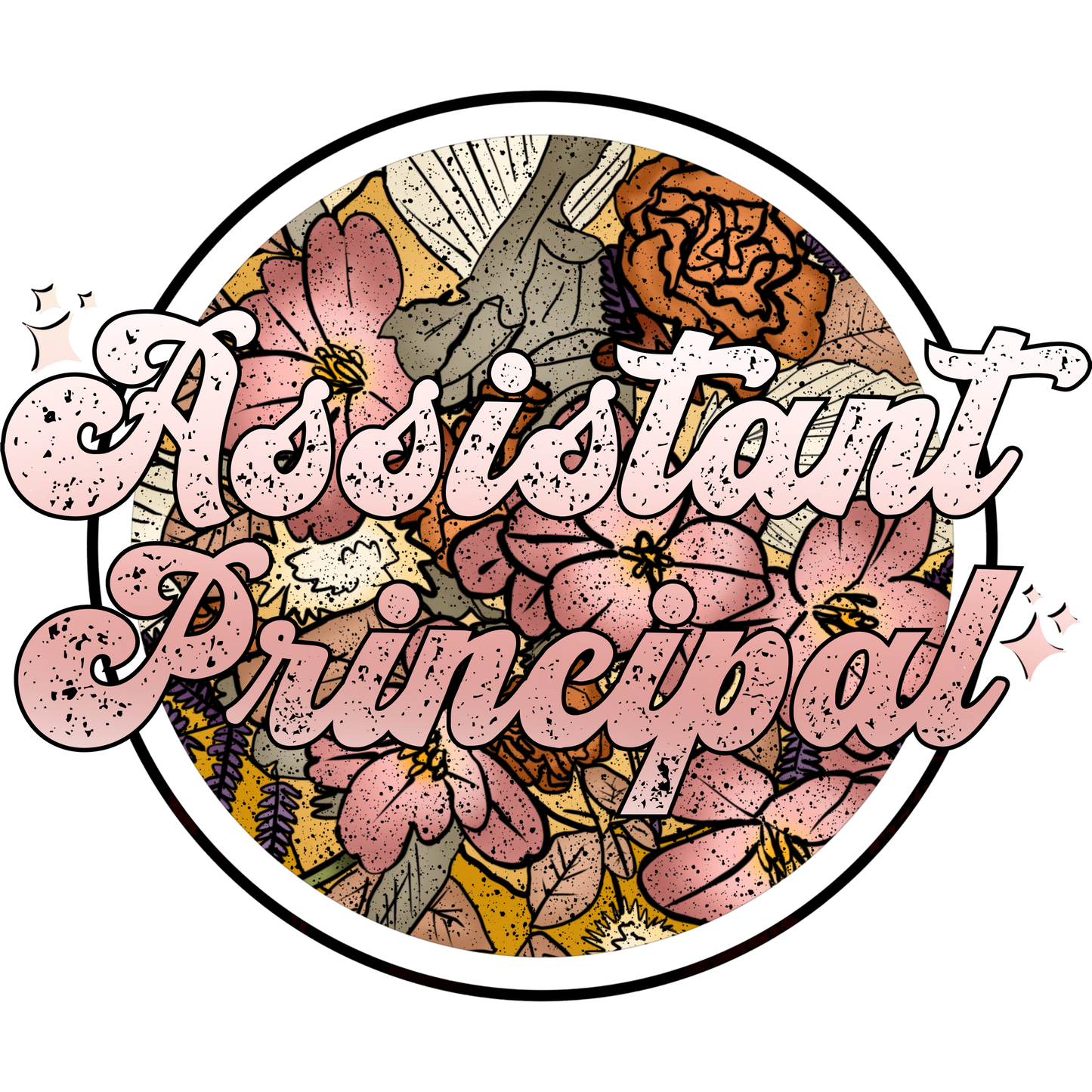 Floral Vintage Design Assistant Principal Accessory