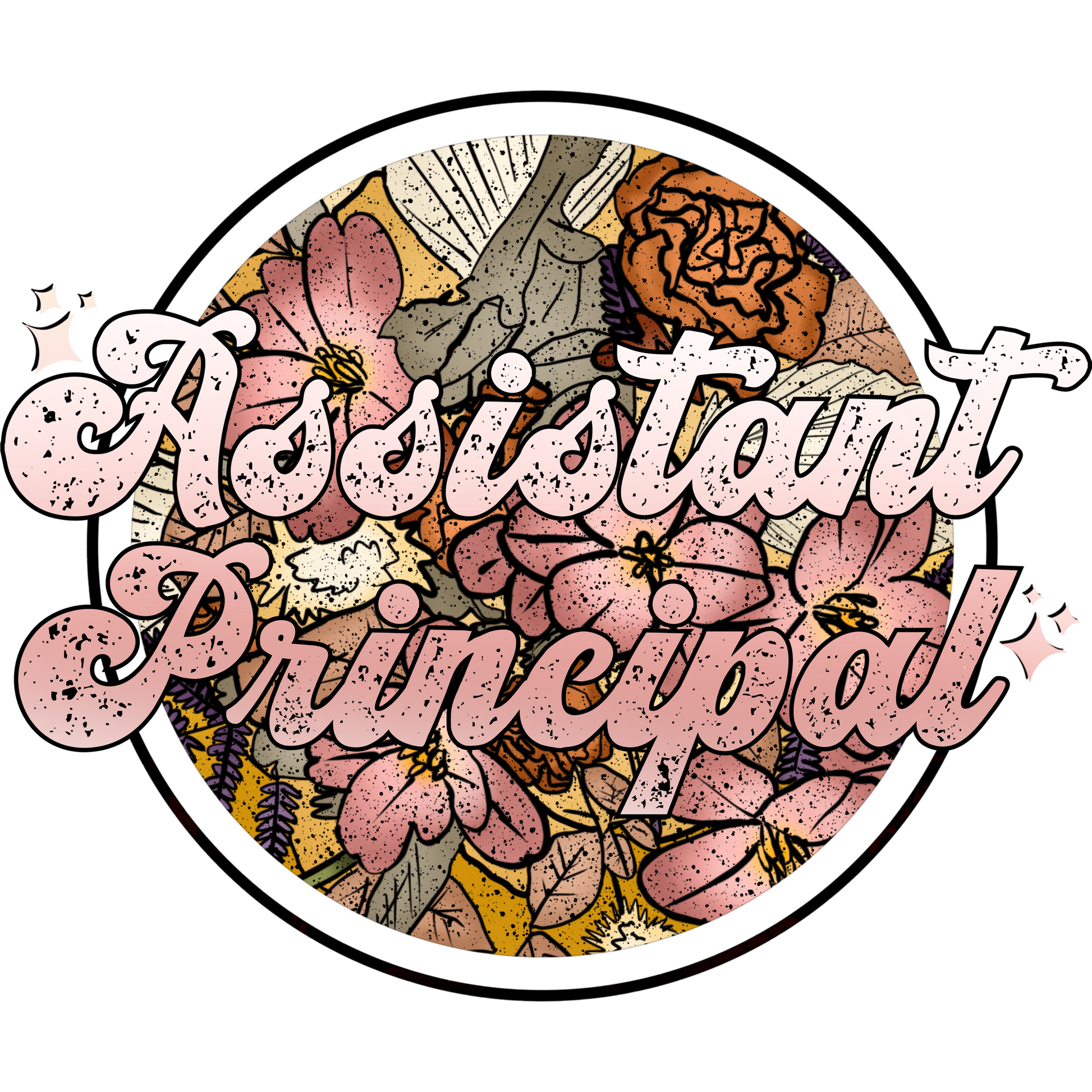Floral Vintage Design Assistant Principal Accessory