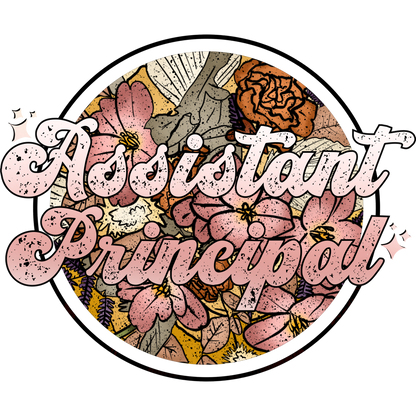 Floral Vintage Design Assistant Principal Accessory