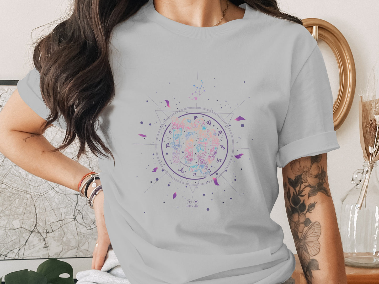 Colorful abstract geometric art design t-shirt