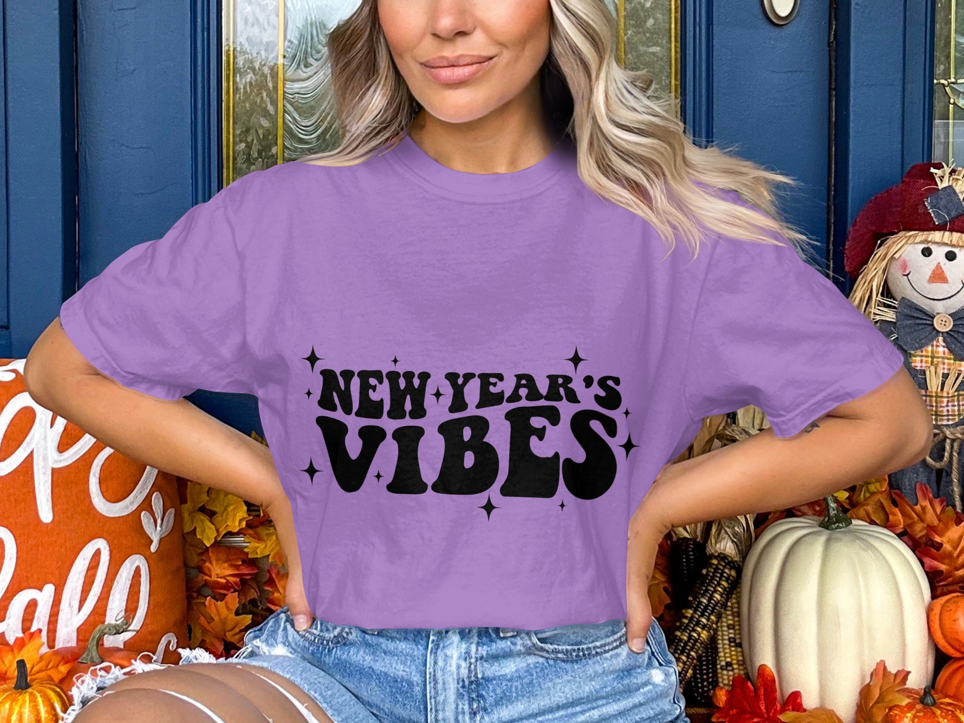 New Year's Vibes Graphic Tee for Festive Occasions