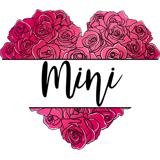 Mini Heart Design with Pink and Red Roses