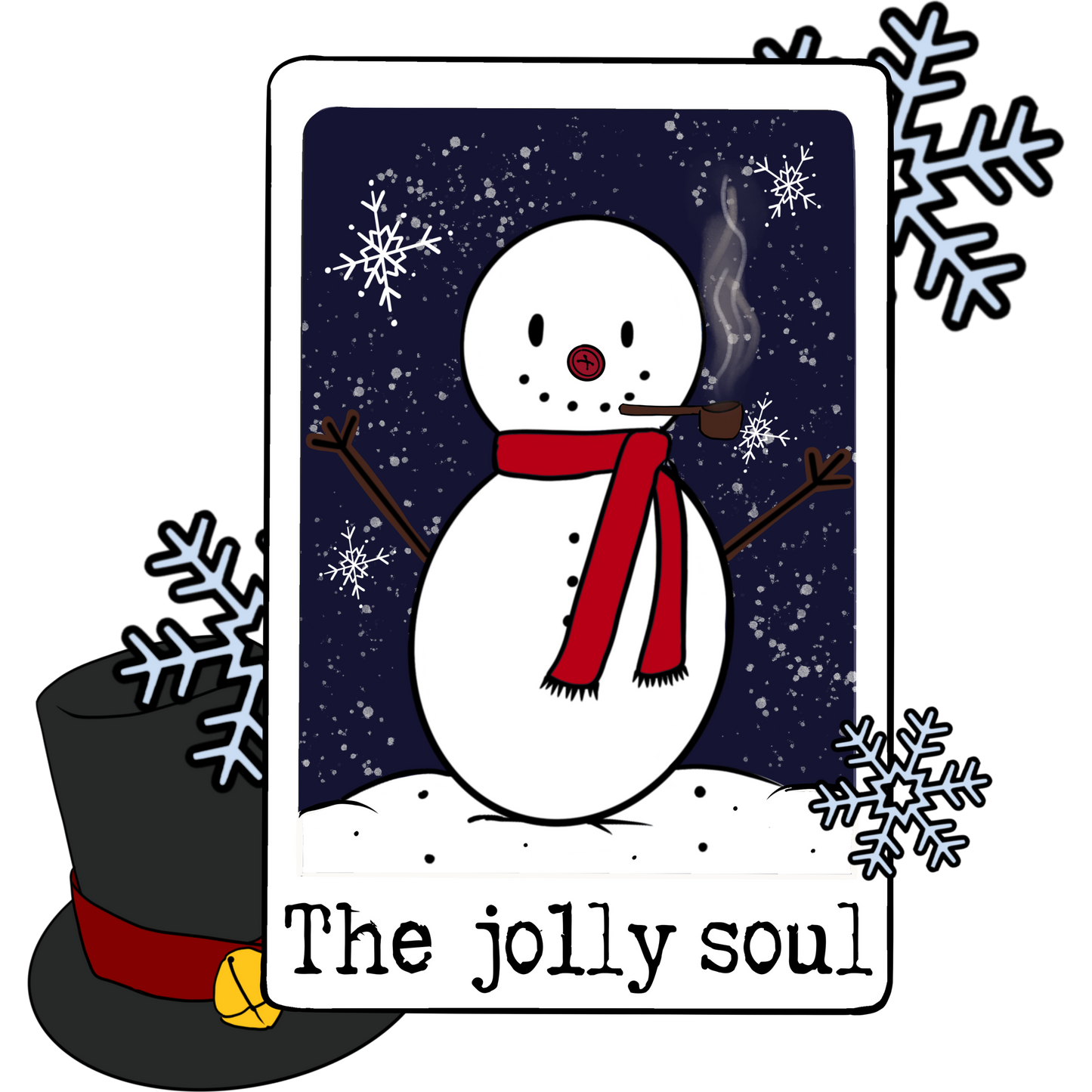 The Jolly Soul Snowman Art Winter Decor Product