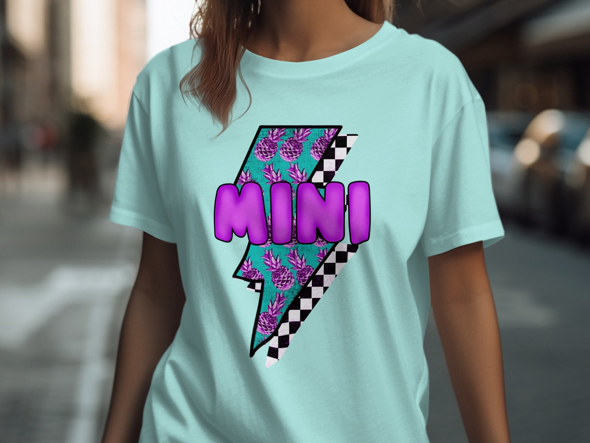 Mini Bold Graphic Design Lightning Bolt T-shirt
