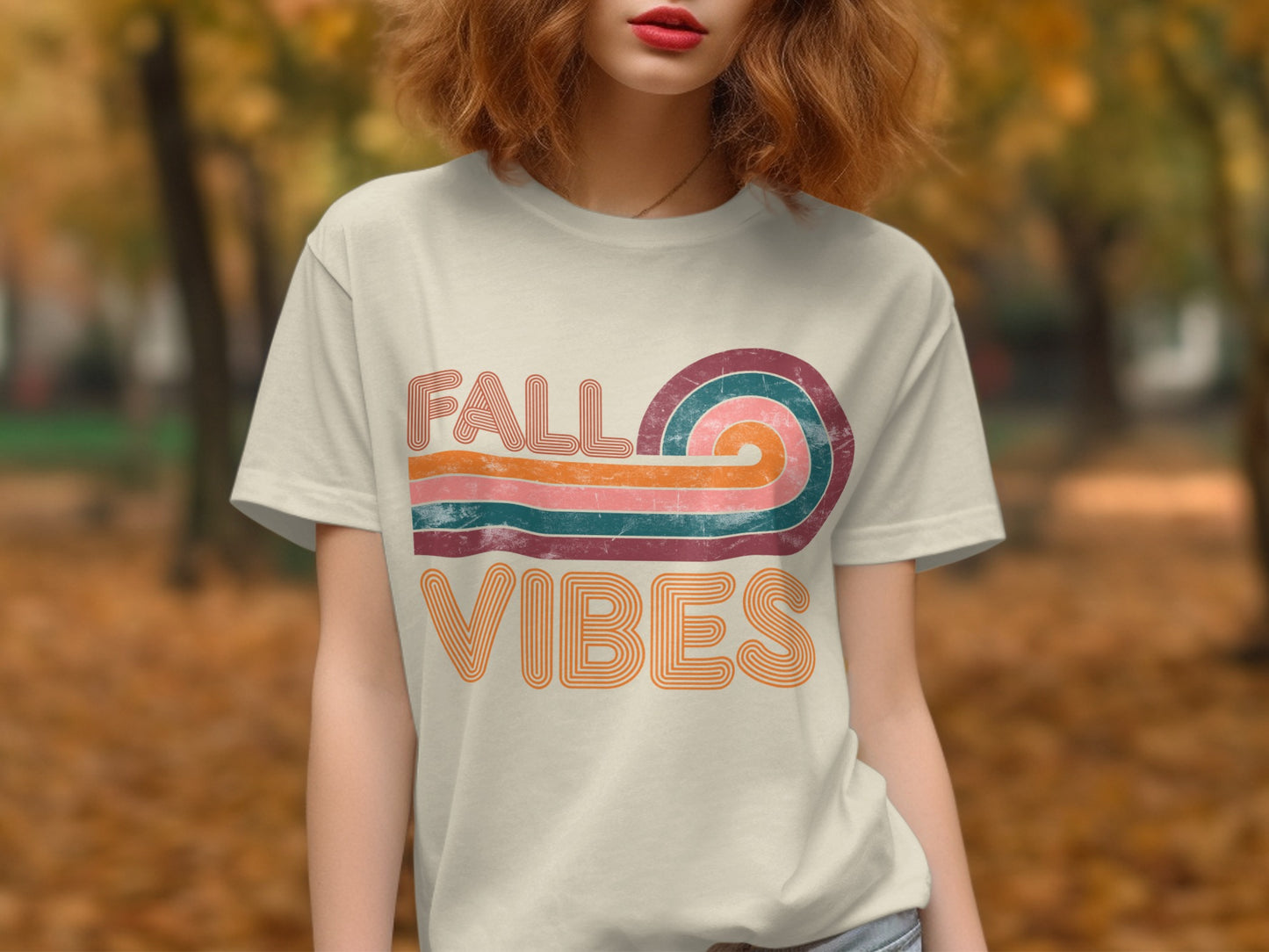 Retro Fall Vibes Graphic Tee for Autumn Enthusiasts
