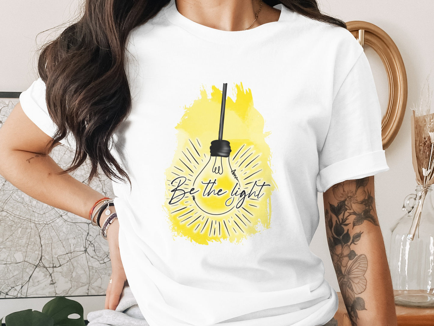 Be the Light Printed Graphic Tee Shirt