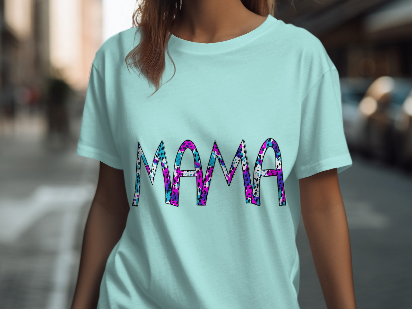Mama Graphic Print T-Shirt for Women Casual Wear