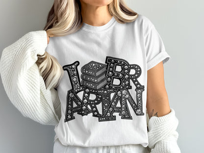 I Love Books Librarian T-Shirt for Book Lovers