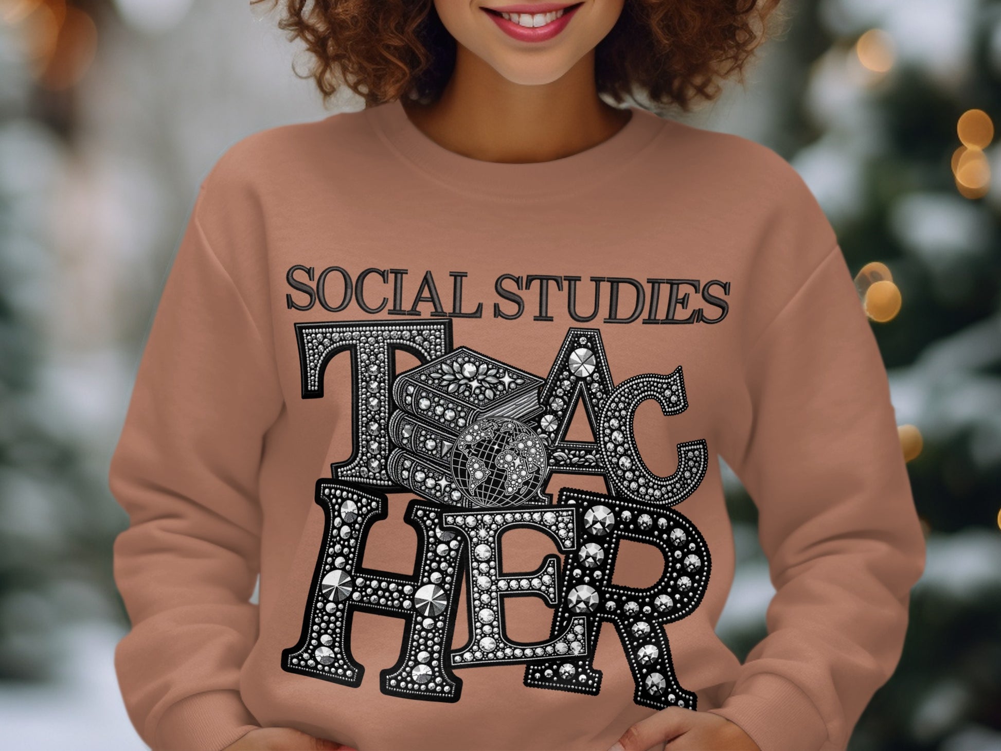 Social Studies Teacher Graphic Print Sweatshirt