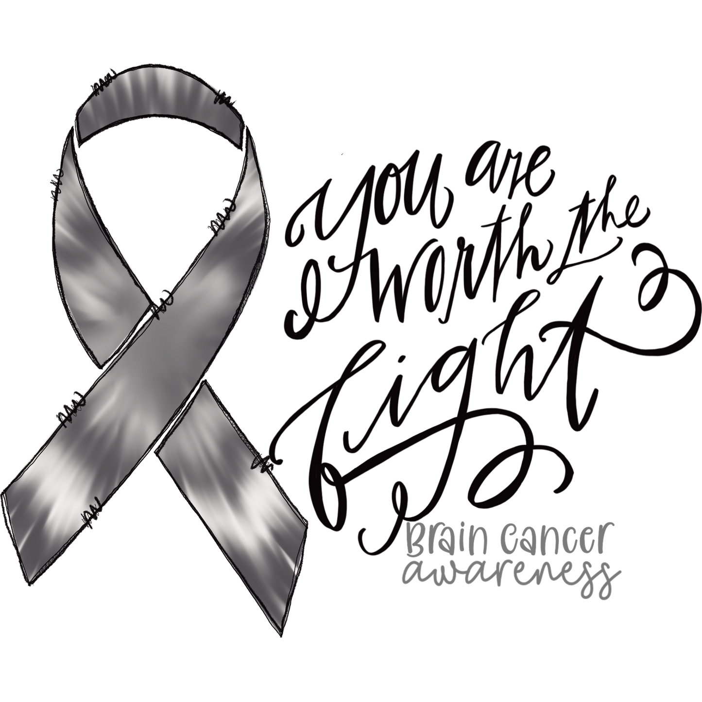 Brain Cancer Awareness You Are Worth the Fight Shirt