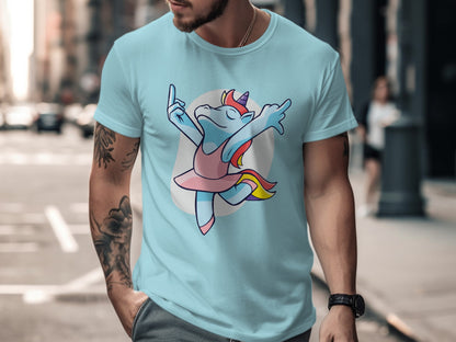 Dancing Unicorn with Rainbow Colors T-shirt