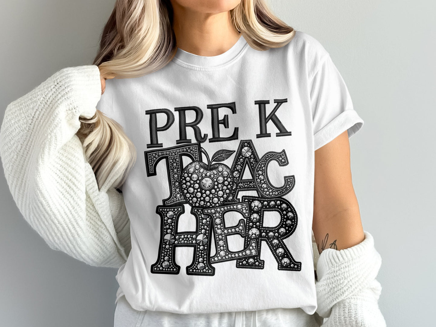 Unique Pre K Teacher Graphic T-shirt for Educators